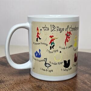 Sherwood Brands 12 Days of Christmas Mug Dishwasher & Microwave Safe 10oz Size